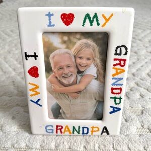 I ❤️ My Grandpa Picture Frame 4x6 Colorful Gift Family Decor